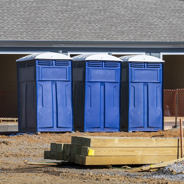 how often are the portable restrooms cleaned and serviced during a rental period in Bristol Pennsylvania